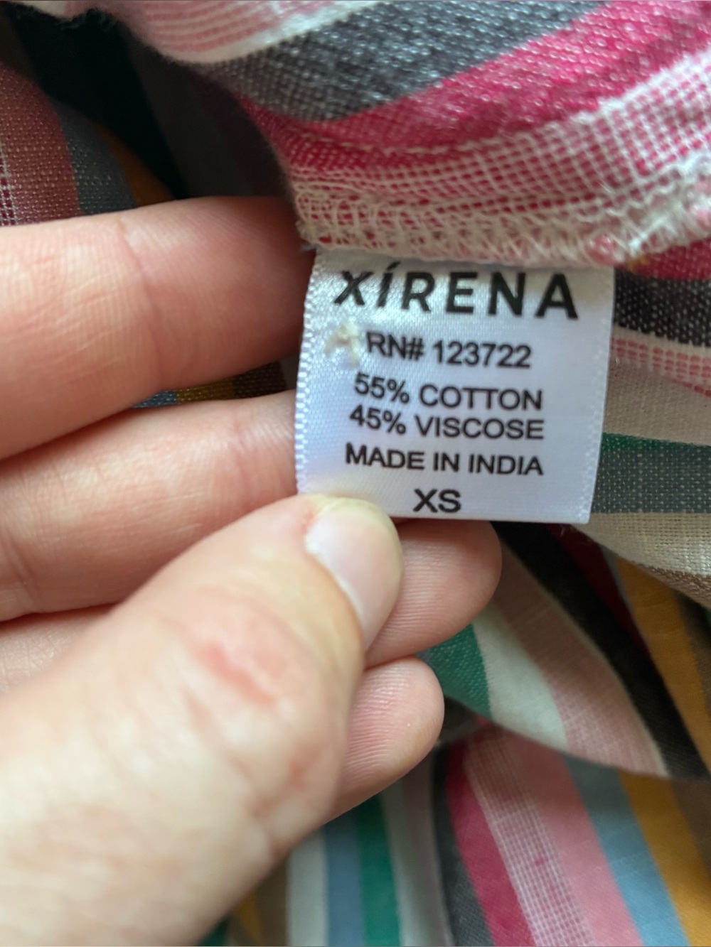 Xirena Striped Tie Waist Button Front Resort Boho Maxi Dress size XS - Picture 4 of 12